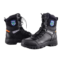 鸣固17森林作战靴 防砸防穿刺牛皮材质抢险救援作训鞋 38 黑色