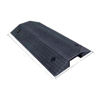 鸣固 橡塑线槽减速带 护线压线板盖线板电缆保护槽板室外 桥型橡塑槽径6*12CM