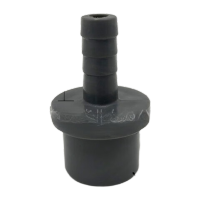 鸣固  PVC宝塔接头插软管连接通水口塑料直接增氧嘴  25*12mm灰色 10个