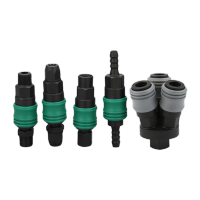 鸣固 塑钢自锁c式快速接头 SM+PM-30公母头 气动气管配件接头 (适配16mm螺纹外径)