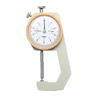 鸣固 指针迷你测厚规 高精度厚度表 测量壁厚千分卡尺量纸张皮革量具 尖头0-30/0.1mm精度