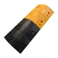 鸣固 减速带橡胶斜坡缓冲带减速垄道路减速板坡道城市道路用 100*35*7企采款 KW760474