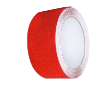 鸣固 PVC磨砂防滑胶带 室外防滑条防滑贴楼梯台阶防水耐磨止滑贴 红色5cm*5m