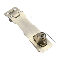 鸣固 双开柜门锁抽屉锁 带锁锁牌 4寸[青古]