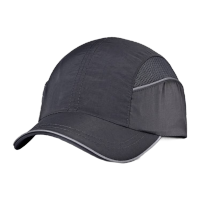 鸣固 轻型防撞帽 EN812头壳内衬车间作业防摔安全帽 灰色防撞帽(短额)MG-TB-1892