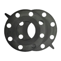 鸣固 橡胶法兰垫片4英寸 DN100带8孔