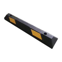 鸣固 橡塑停车位挡车器 车库限位器 车轮车位定位器止退器90波点定位器900*150*100