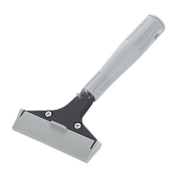 鸣固 美缝铲刀刮刀 地板云石玻璃铲刀 家政保洁工具清洁铲刀 灰色手柄 黑色CW614608