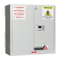 鸣固   化学品柜 毒麻柜试剂柜 实验室双人双锁保险柜   30加仑 114L 双门 (密码锁)隔板1块