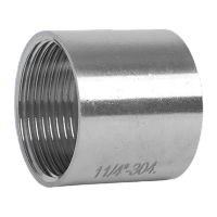 鸣固 304不锈钢双内丝 内螺纹管 子通丝直通水管 内接头 DN80