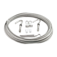 鸣固 304不锈钢户外加粗防滑晾衣绳 钢丝 室外晒被绳 挂衣绳子包塑钢丝绳 4mm包塑[2米全套]KW112552