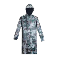 鸣固 迷彩雨衣连体 风衣式防汛防寒防暴雨成人户外劳保执勤制服 XXLMG-ST-9591