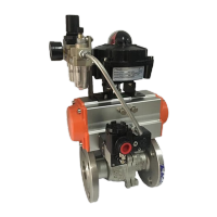 鸣固 304不锈钢防爆气动球阀 耐高温防爆蒸汽气动法兰球阀 Q641F-16P DN100