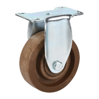 鸣固 耐高温轮中型耐300度烤箱轮玻纤电木 蒸汽房推车轮4寸定向轮(固定轮)