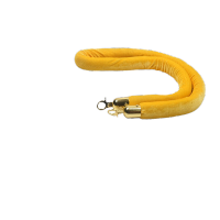 鸣固 礼宾柱围栏迎宾球头一米线护栏杆银行宾馆酒店机场隔离带警戒线 黄色绒布绳