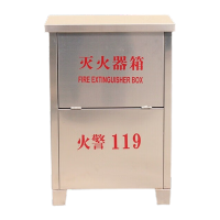 鸣固 不锈钢灭火器箱 3kg*2材质201厚0.8空箱