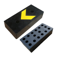 鸣固 橡胶防撞条 防撞块仓库物流卸货平台码头墙面保护垫缓冲块防撞块-40*20*9cm