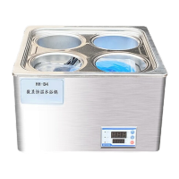 鸣固 双孔四孔六孔不锈钢电热恒温水浴箱 实验室水浴锅  全不锈钢HH-B4孔
