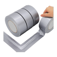 鸣固 银灰色布基胶带 ZH1580 地毯胶带强力防水胶带管道包扎高粘婚庆胶带 35mm*10米(5卷价)