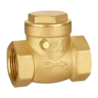 鸣固 黄铜止回阀 防倒流逆止阀 挡板卧式止回阀 SL-7106H自来水表止逆阀 DN20