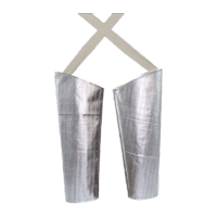 鸣固 芳纶镀铝护臂 铝箔护臂 防火隔热护臂耐高温护臂 55cm