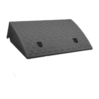 鸣固 室内台阶斜坡垫 门口门槛斜坡板 手推车爬坡无障碍坡道垫(大号) 高22cm黑色款