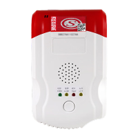 鸣固 液化气燃气报警器家用厨房饭店煤气液化气 燃气报警器液化气220v 独立款