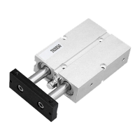 鸣固 气动双轴气缸TN10双活塞 双杆小型气缸 气动元件TDA TN10X50