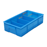 鸣固 塑料分格式零件盒工具盒四格350*200*85