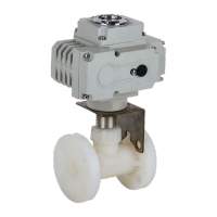 鸣固 MGS0473 PVDF电动法兰球阀一体法兰球阀塑料工业阀门管件球阀(普通调节型)220V DN25