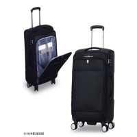 捷行者 拉链行李箱密码牛津布旅行箱军刀款22寸