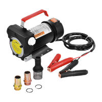 鸣固 抽油泵直流柴油泵大流量电动加油泵抽油机自动吸油泵 黑色24V