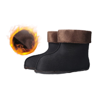 鸣固 雨鞋内胆棉套防寒加厚保暖袜套(28cm普通棉套适用38-42码)