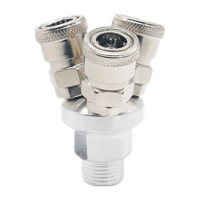 鸣固 C式三叉圆螺纹接头 气动耐高温耐压快速接头 空压机用SMY(外丝4分)三通