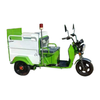 鸣固 ZJ6824电动车环卫保洁三轮车垃圾清运学校小区物业市政清洁转运车 可配1个240L塑料桶使用