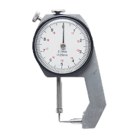 鸣固 指针迷你测厚规 高精度厚度表 测量壁厚千分卡尺量纸张皮革量具 尖头0-20/0.1mm精度 TS132980016