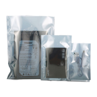 鸣固 平口静电屏蔽袋 包装袋 IC袋胶袋 硬盘袋 主板袋 镀膜袋(150mm*200mm)100只