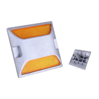 鸣固 突起路标铸铝道钉塑料道钉反光道钉突凸起路标道路安全反光标识太阳能铸铝全铝道钉 铸铝道钉双黄款