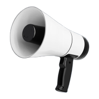 鸣固 手持喇叭扩音器喊话器 支持蓝牙无线 户外大功率支持插卡播放可录音 20w300秒 KW330097