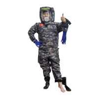 鸣固 充气马蜂服 封闭面罩防蜂衣透气专用捉抓胡蜂防蜂服风扇 M号(迷彩 3风扇) MG-ST-9810