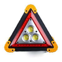 鸣固 三角架警示牌 汽车LED充电多功能照明提示警告牌 三角牌车用三脚架应急停车事故处理用