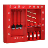 鸣固 室外工地带门消防柜 微型消防站器材存放柜 3600长400宽2000高顶配套餐