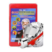 鸣固 防毒面具防烟防火消防面具面罩TZL30C过滤式火灾逃生自救呼吸灭火器搭配用消防器材升级款 20只装