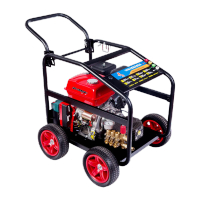 鸣固 清洗机大功率 推车移动式清洗设备 汽油清洗机190动力330公斤手拉+电启动高级版(4孔洗地头)配件齐全