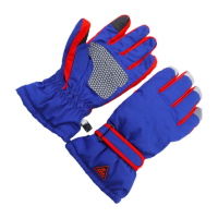 鸣固 防静电手套 加厚耐磨防滑手套五指劳保工作棉手套 蓝色 MG-JD-1453