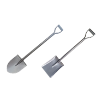 鸣固 消防锹锰钢一体锹 防汛锹 铁锹钢制手柄 长130cm方锹 TS126605371