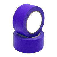 鸣固 彩色美纹纸胶带 美术生贴画手撕纸胶带 分色胶带装饰喷漆遮蔽易撕胶带 紫色30mm*20m