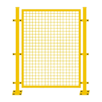 鸣固 车间隔离网 仓库护栏网铁丝网围栏铁网高速公路护栏网防护网基坑护栏网3m高*1.5m宽 黄色