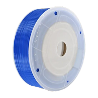 鸣固PU气管空压机气源管高压空气管PU气动软管外径6*内径4蓝色100米