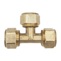 鸣固 太阳能热水器1620铝塑管配件 铜接头 T20等三 等径三通